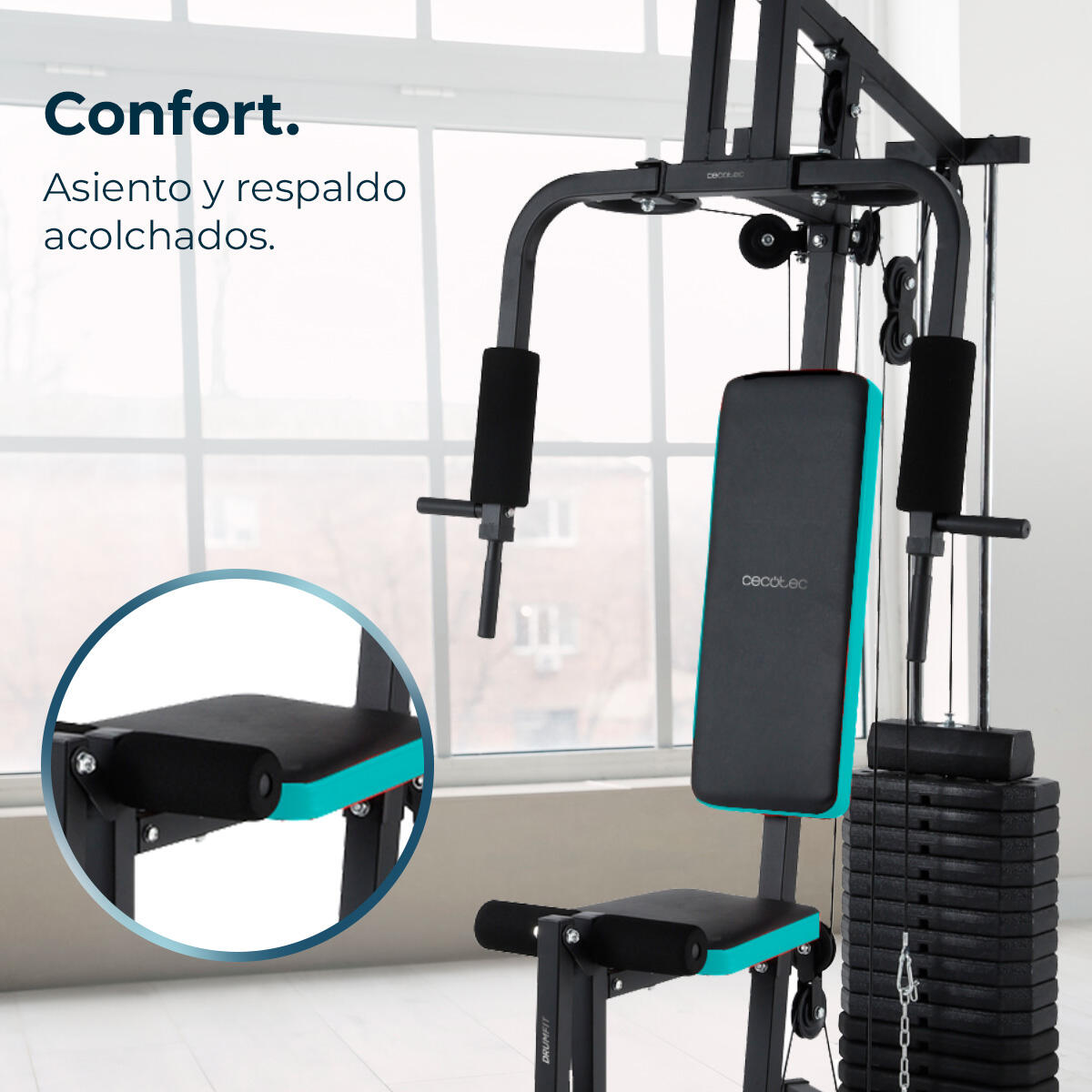 Cecotec Estacion multigimnasio Drumfit HomeGym 1000 Single Cecotec 4/7