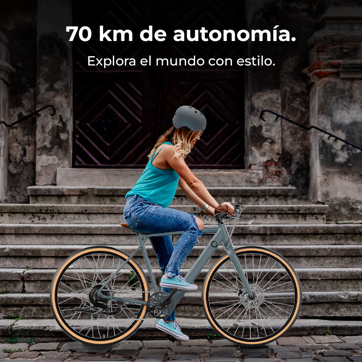 Cecotec Vélo électrique Urban Sprint Silver 28", autonomie 70 km, batterie 360 W 2/7