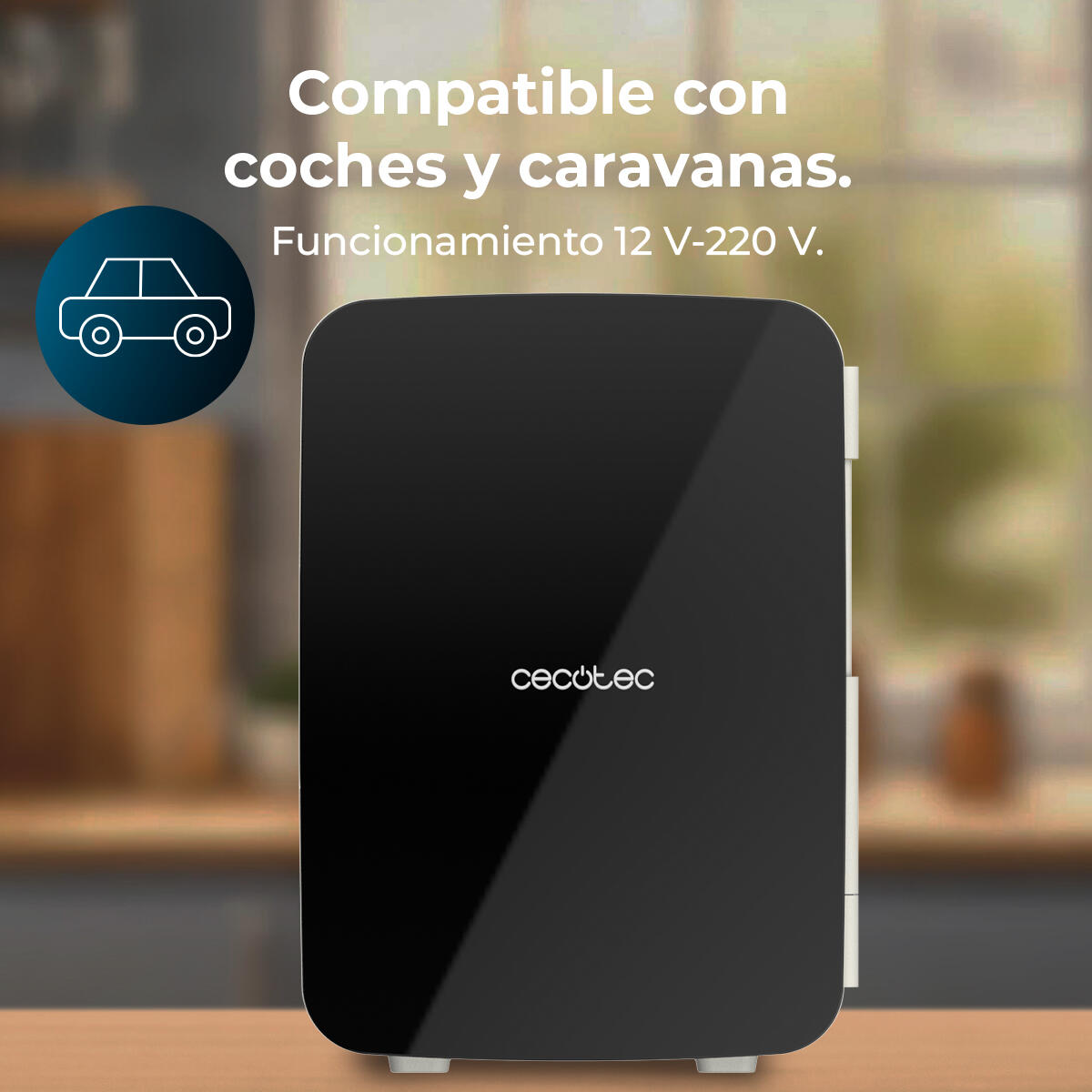 Cecotec Mini-réfrigérateur Bolero MiniCooling 10L Bahamas Black 3/7