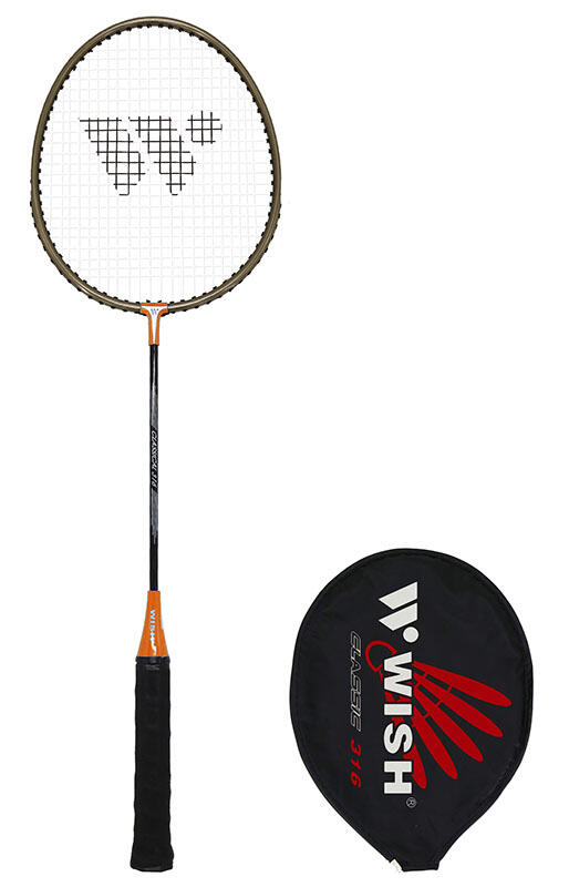 Wish Badminton Racquet - Alumtec 316 - Orange