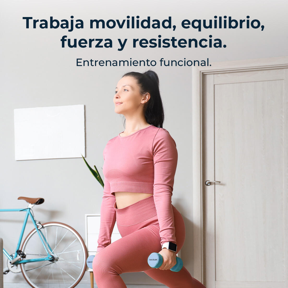 Cecotec Conjunto de 2 Mancuernas de 4 Kg cada una, Drumfit 400 DoubleNeo, Recubr 6/6