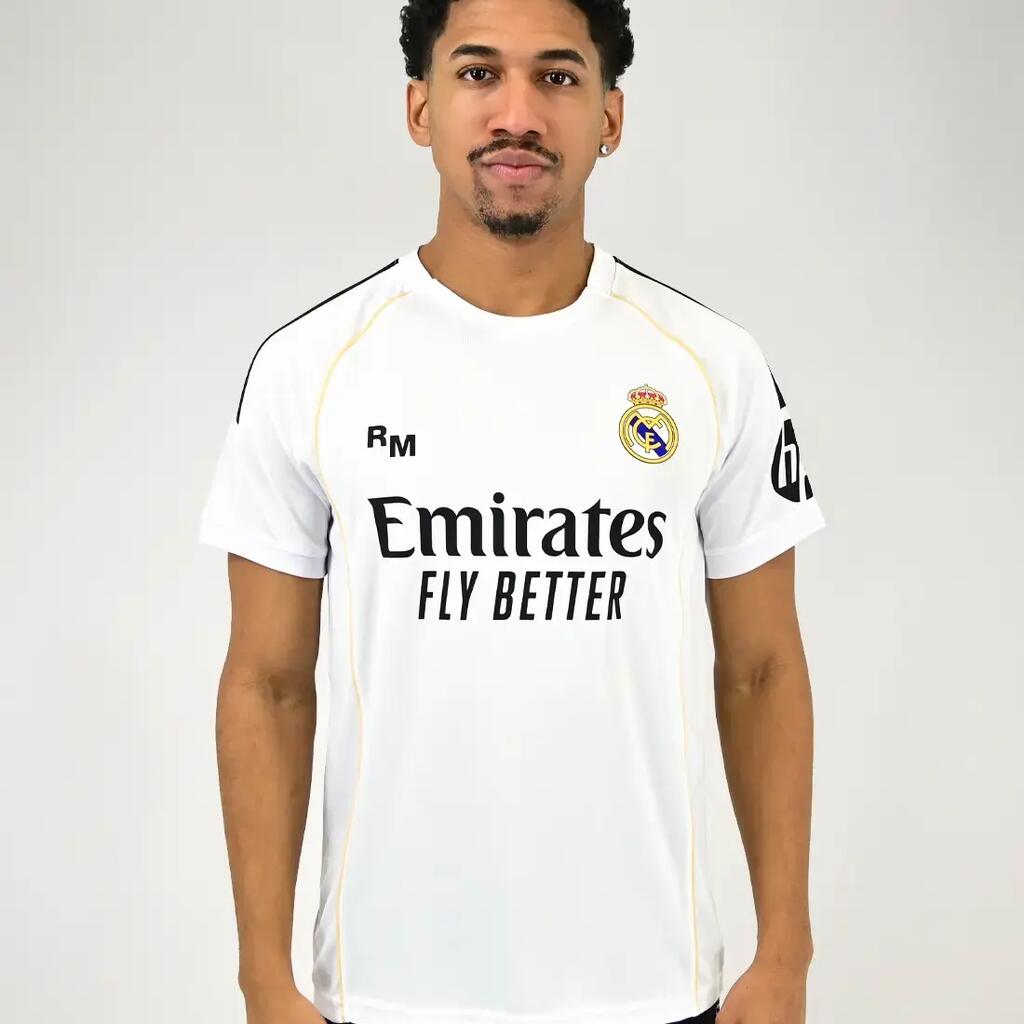 Camiseta Hombre Fútbol 1ª Equipación Real Madrid 25-26 Blanco-RM25C1