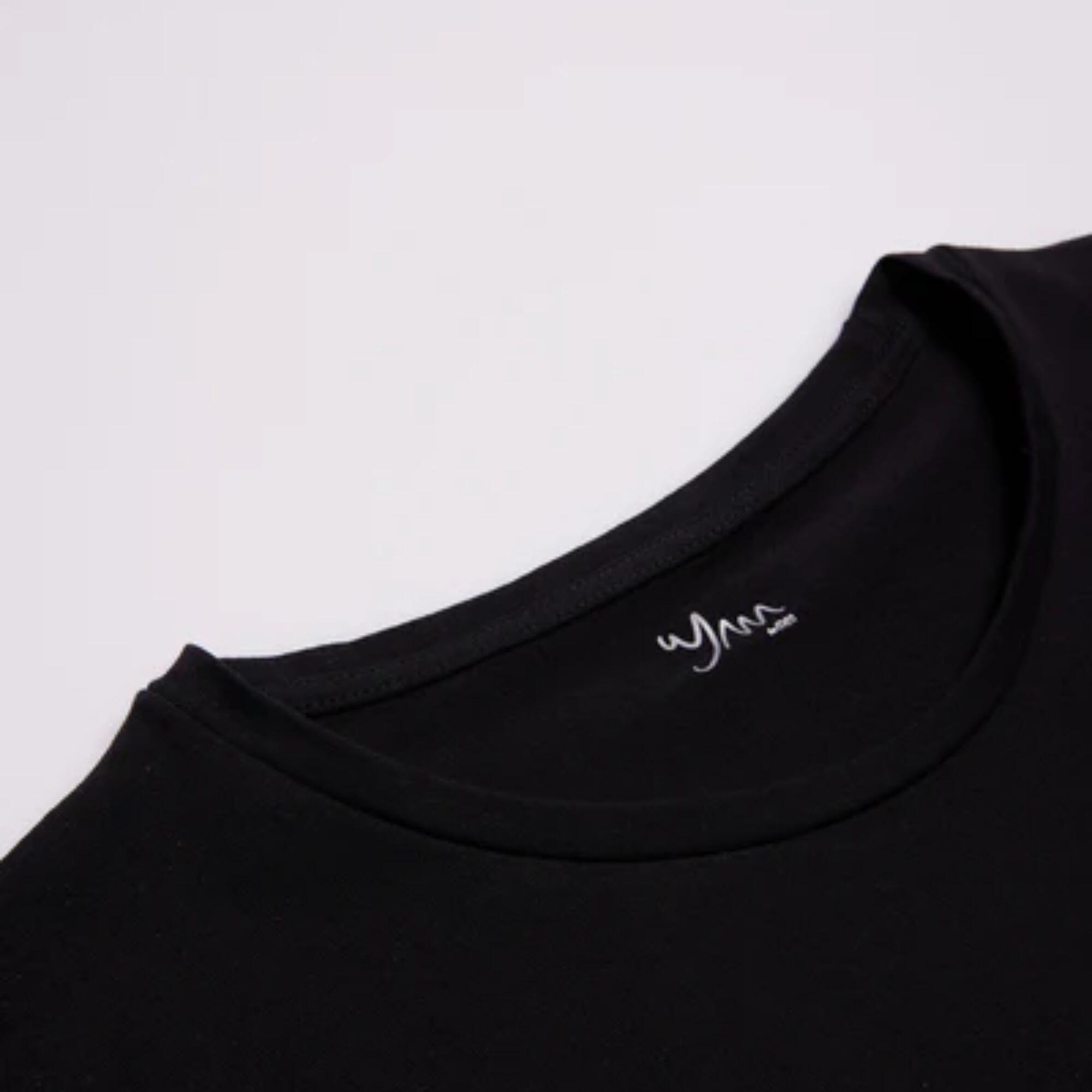 Camiseta interior manga corta algodón negro 5/5