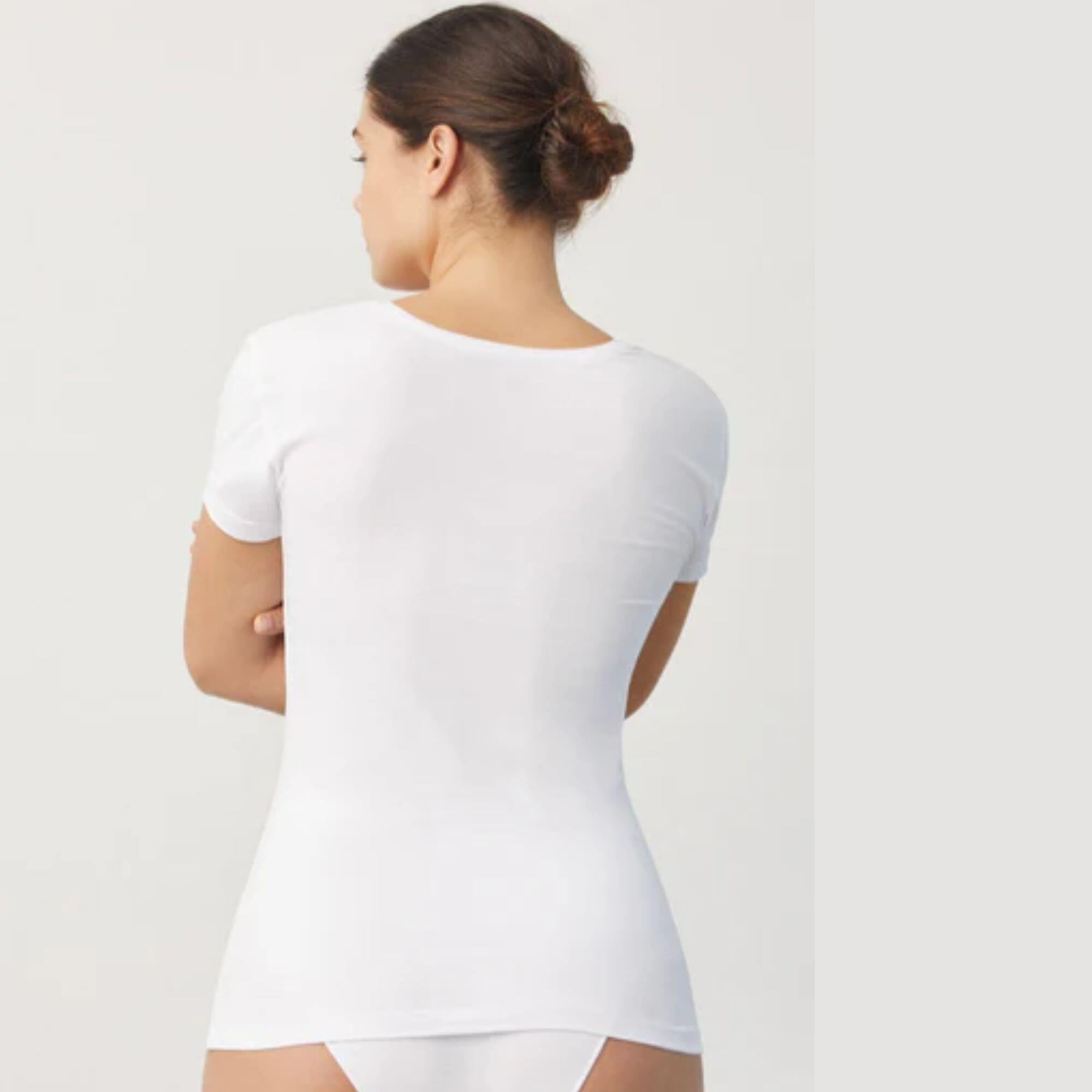 Maillot de corps blanc à manches courtes 2/2
