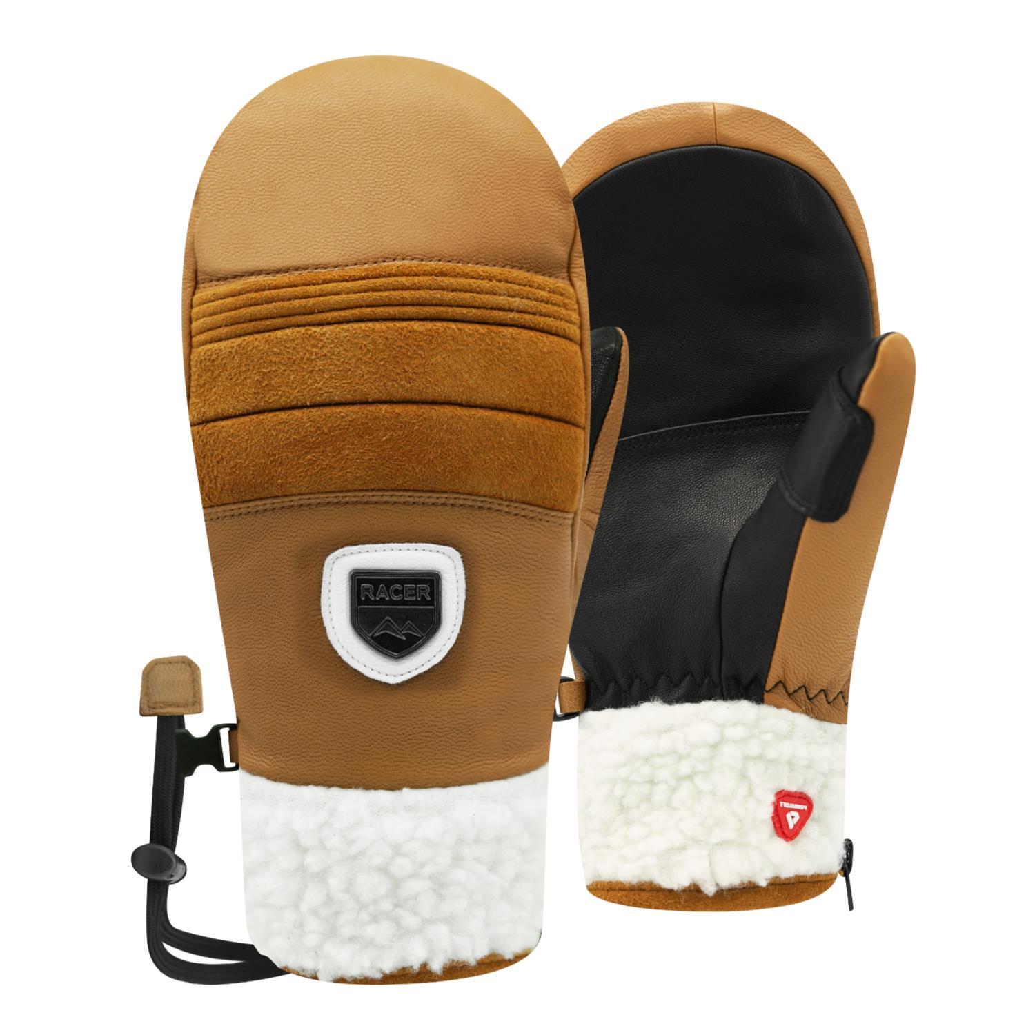 Racer - Moufles 90 Leather Mitt 2 Marron - Gants - Marron - 40 M - Decathlon