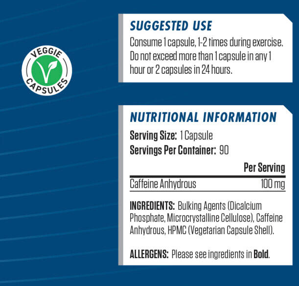 Caféine - Endurance Pure Caffeine - 90 Gélules 3/6