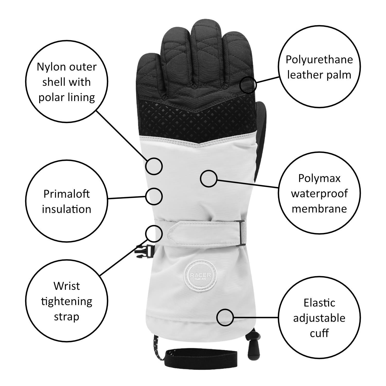 Gants Longs Aloma 6 Noir/Blanc 3/3