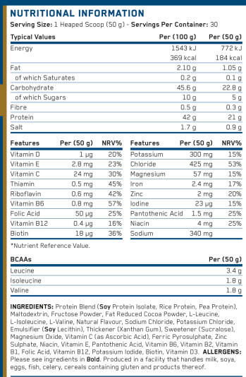 Post-workout - Recovery Carb & Electrolyte Powder - Chocolat 1500g 3/3