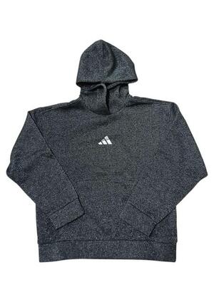 Felpa donna adidas all szn holiday glitter fleece loose - grigio