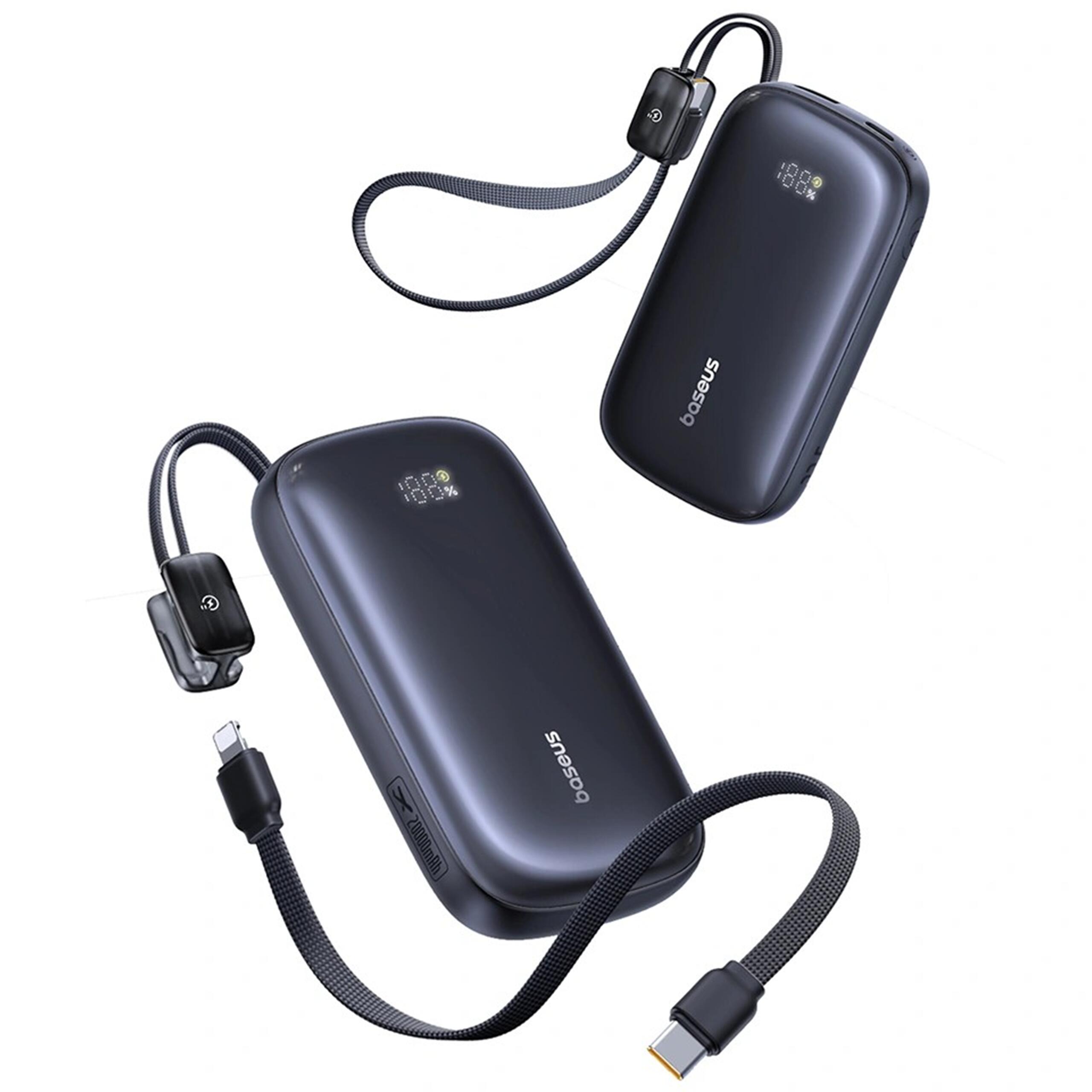 Powerbank Baseus 20000 mAh 22.5W USB-C USB-A z kablem USB-C lightning 6/7