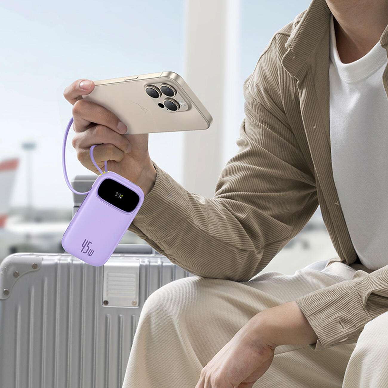 Powerbank  Baseus 20000mAh  45W USB-C USB-A kable lightning USB-C 4/7