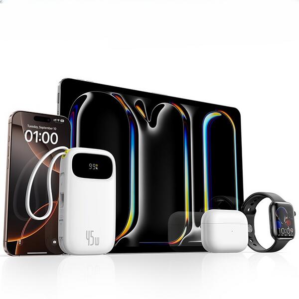 Powerbank  Baseus  20000 mAh 45W USB-C USB lightning 6/7