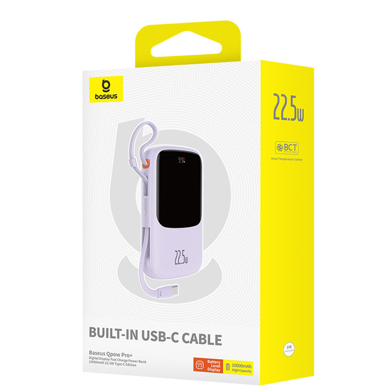 Power Bank Baseus Rapido 10000mAh 22.5W USB-C/A con Cavo Integrato 7/7