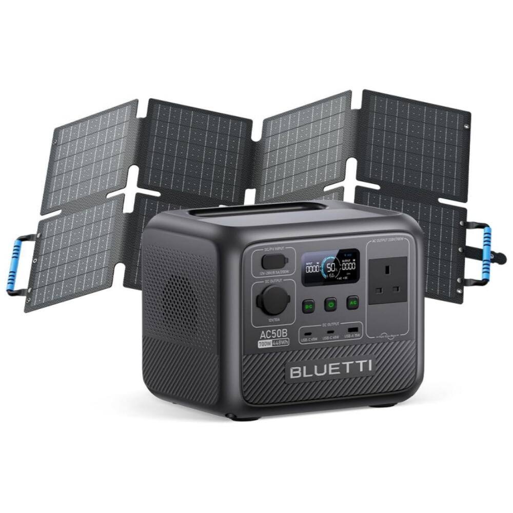 Portable Power Station AC50B + 60W  448Wh, for Outdoor Camping,Trip,Power Outage
