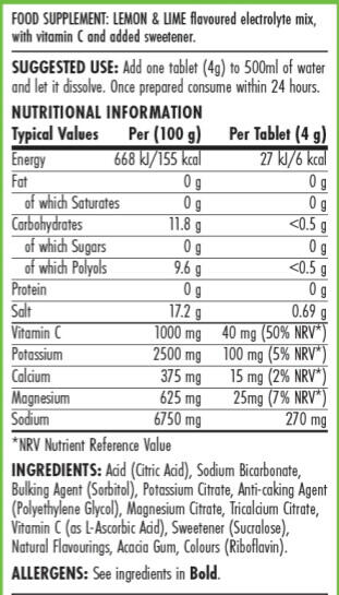 Électrolytes - Endurance Hydration Electrolyte Tablets - Citron Citron Vert 3/3