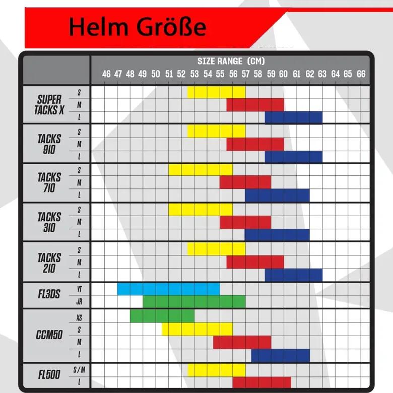 Tacks 210 - IJshockeyhelm - Donkerblauw  - 52,5-57 cm
