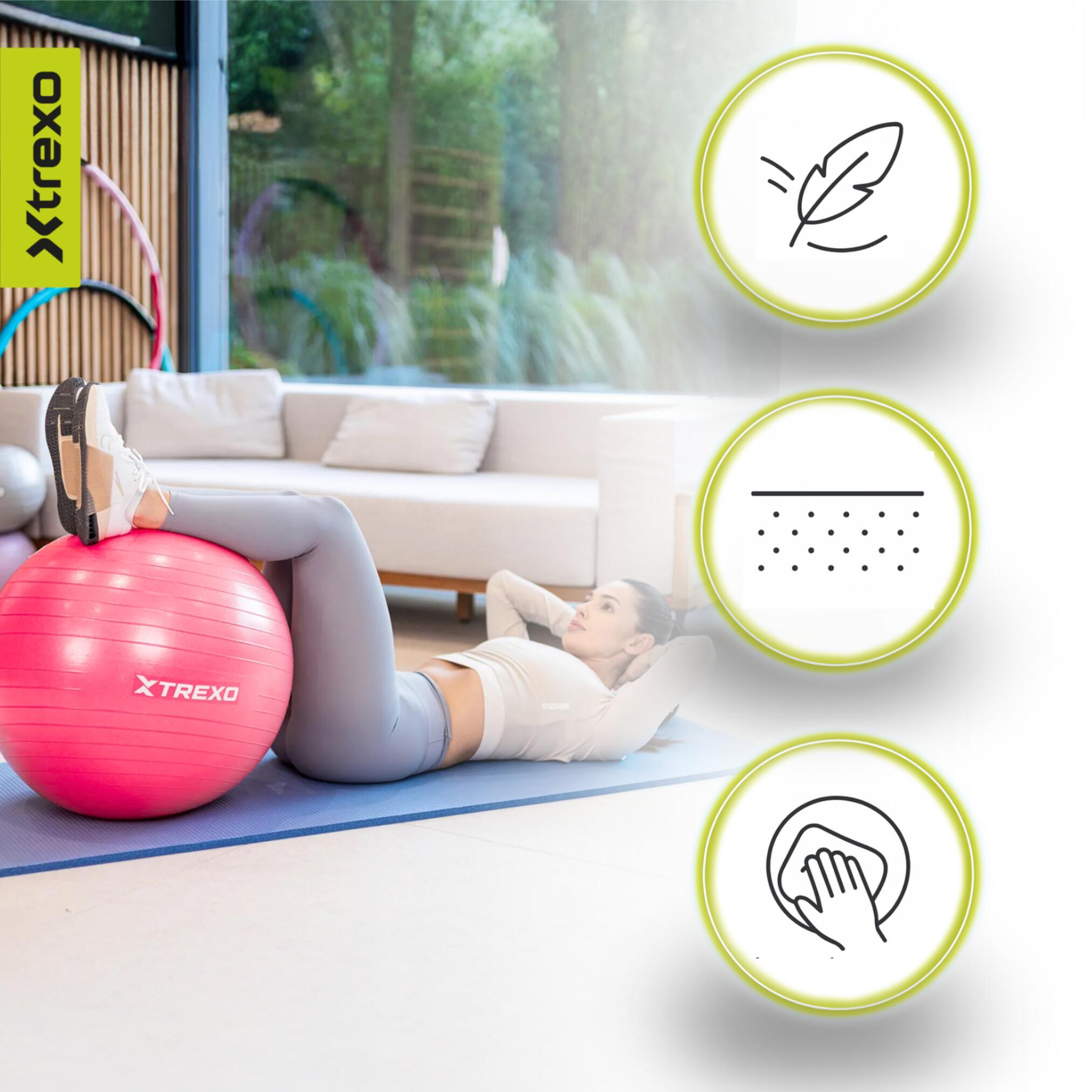 Ballon de gymnastique XTREXO TXO-B4Z007-PK 4/7
