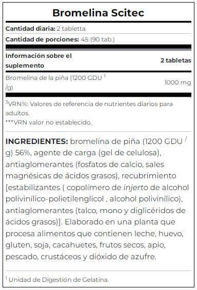 Bromélaïne - Bromelain - 90 Comprimés 4/5