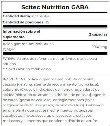 Gaba - 70 capsules de Scitec Nutrition 3/3