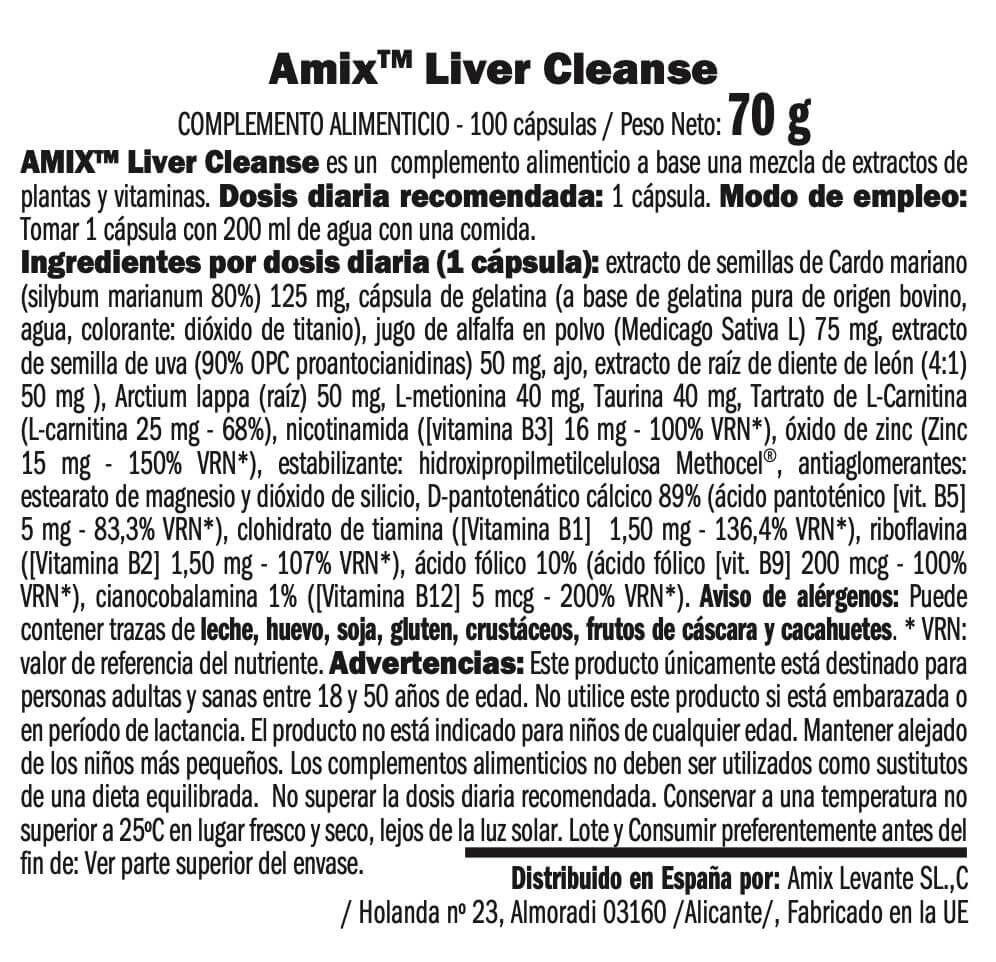 Amix Liver Cleanse 100 caps 4/5