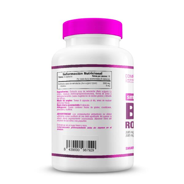 Beet root extract - 100 vegetable capsules de Smart Supplements 2/5