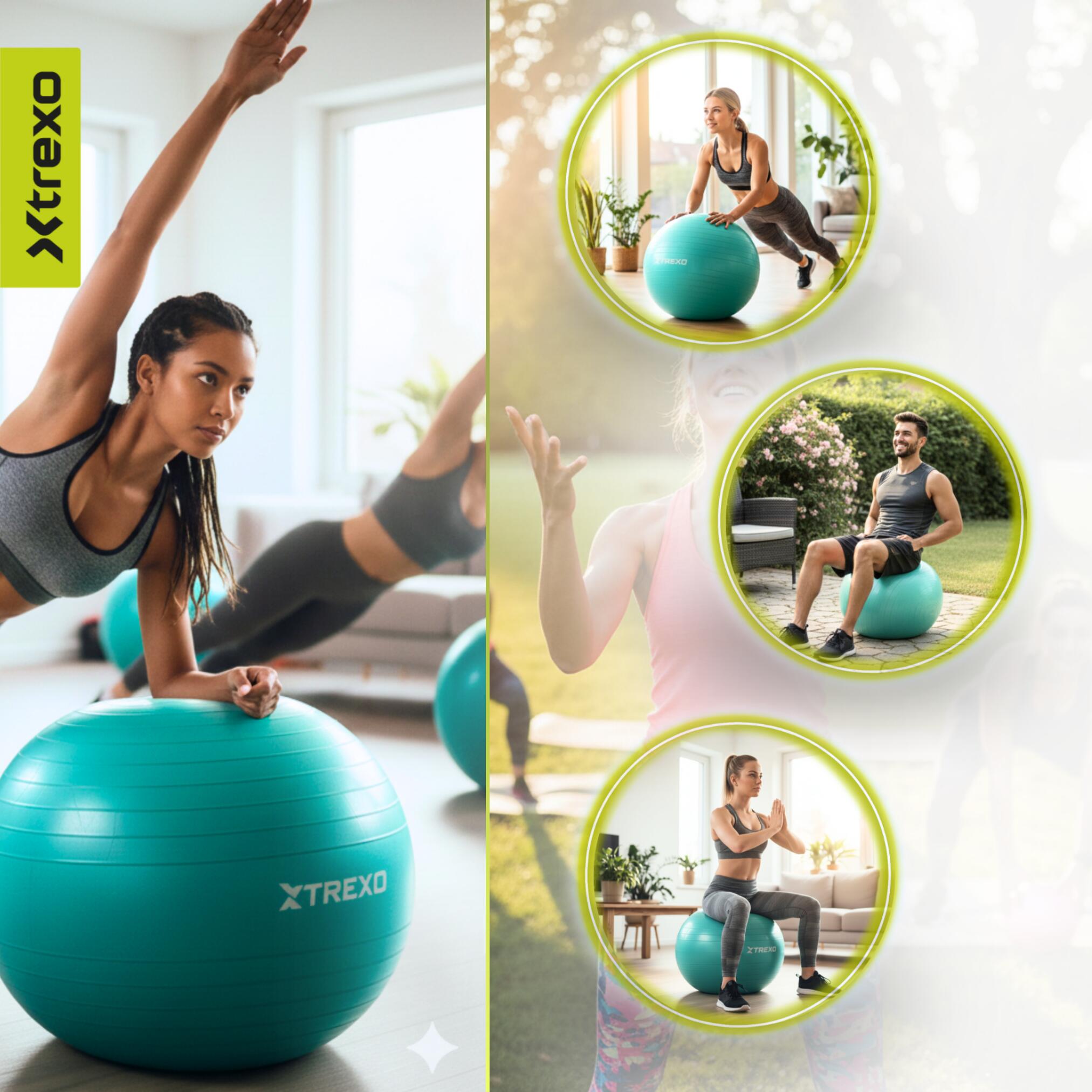 Ballon de gymnastique XTREXO TXO-B4Z007-GN 3/7