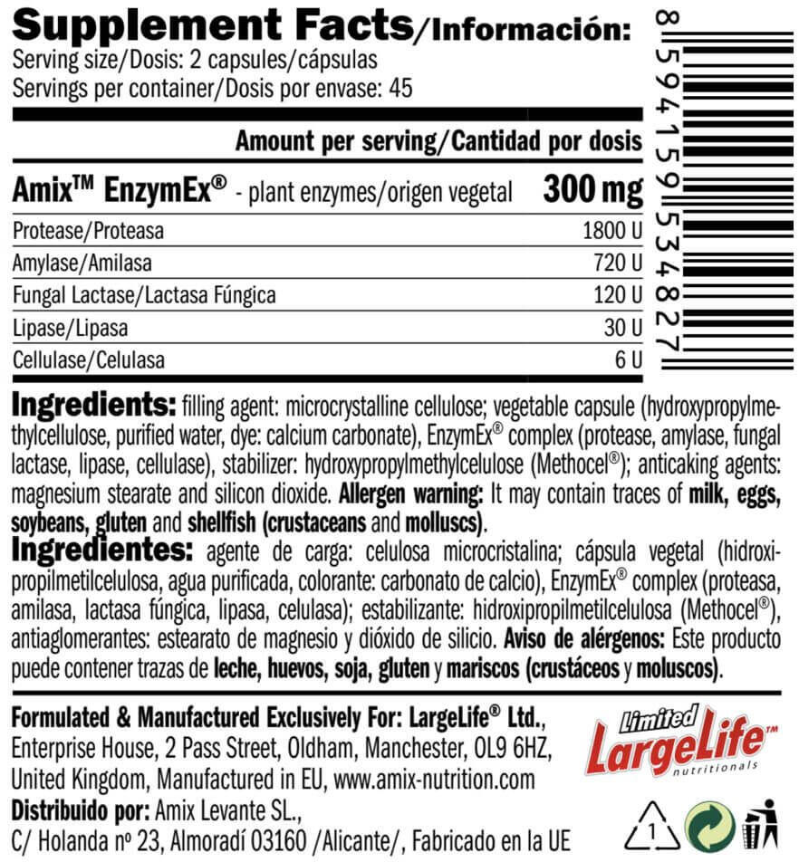 Enzymex multi - 90 capsules de Amix Nutrition 4/5