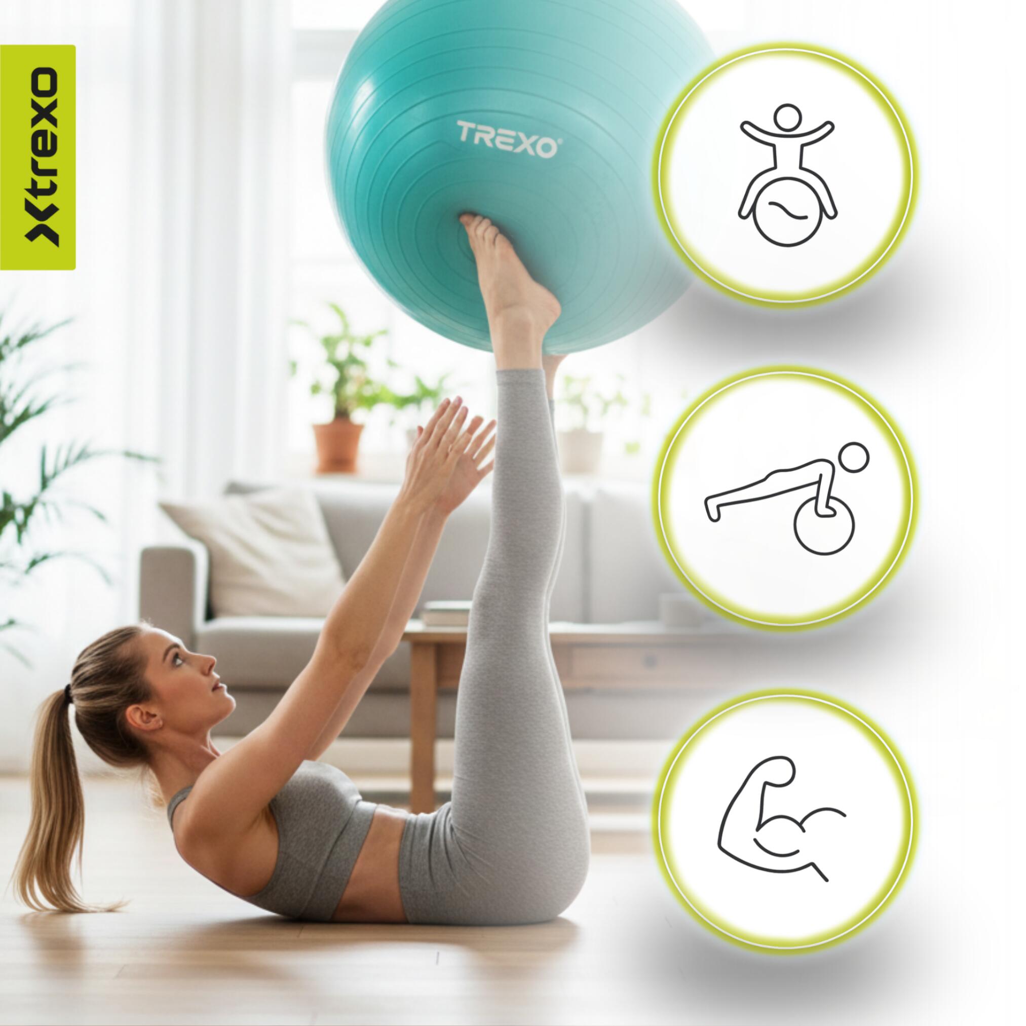 Ballon de gymnastique XTREXO TXO-B4Z007-GN 5/7
