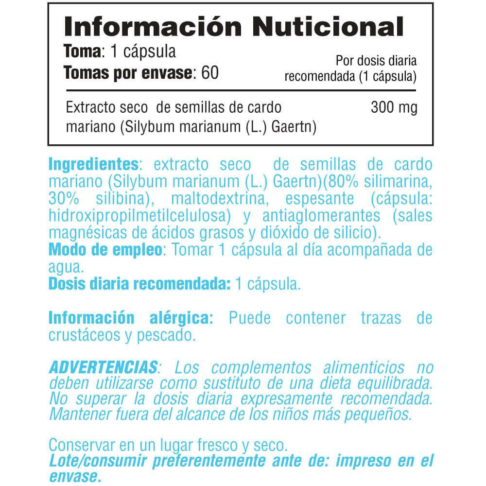 Mariadistel (Silymarine) 300 mg - 60 plantaardige capsules Smart Supplements 4/5