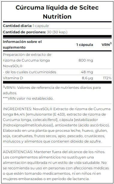 Curcuma - Liquid Curcuma - 30 Gélules 4/5