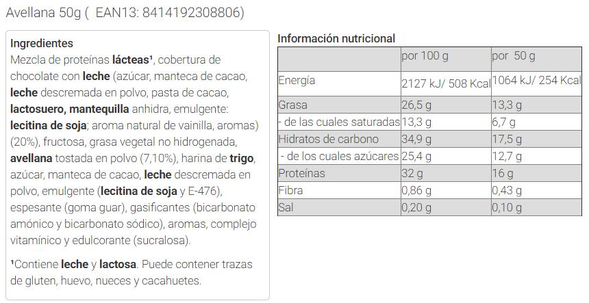 Barretta energetica Recovery Bar - 50 g Nocciola Victory Endurance 6/6