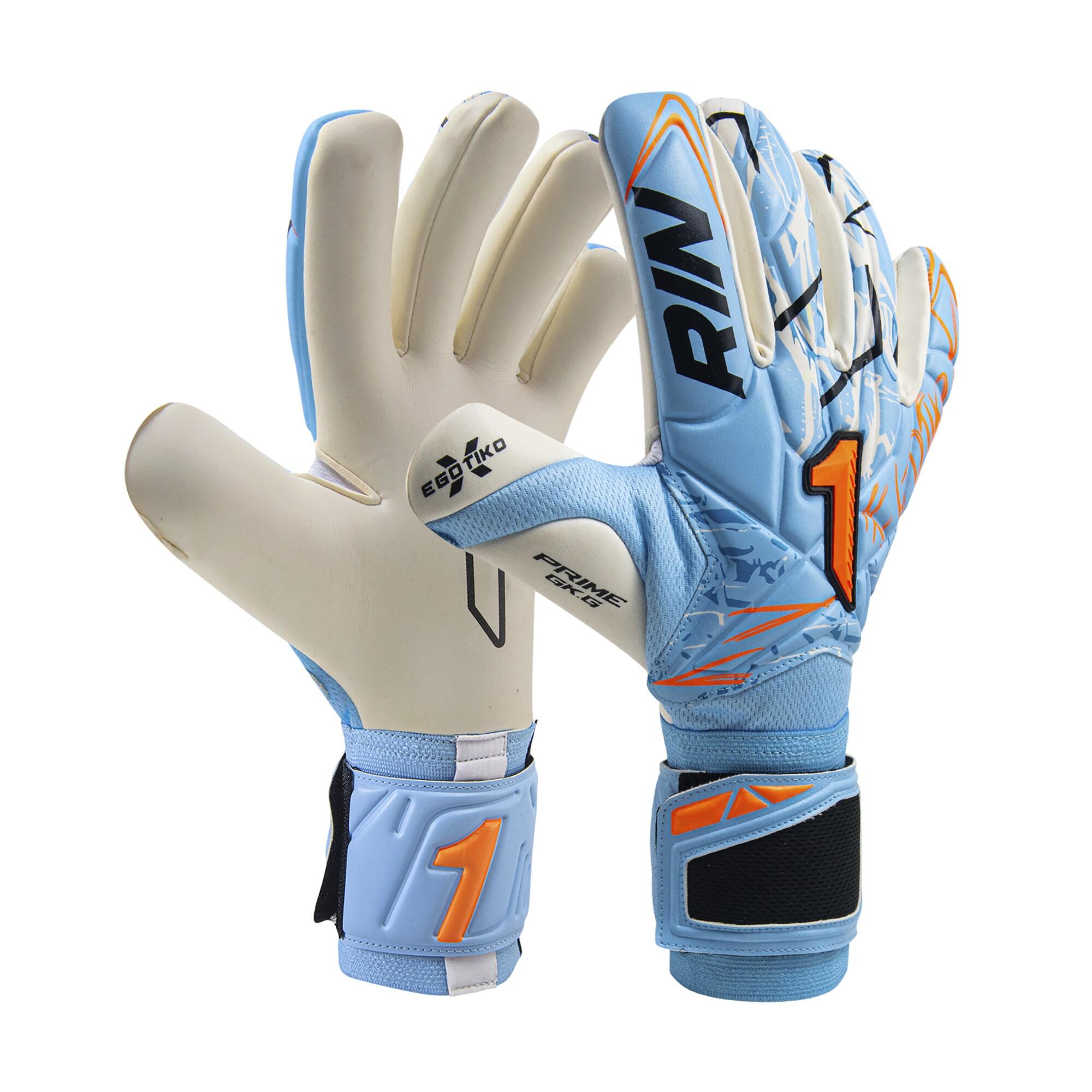 Rinat - Gants De Gardien De But Enfants Rinat Egotiko X Prime  Bleu/orange - Gants - Bleu - 4 - Decathlon