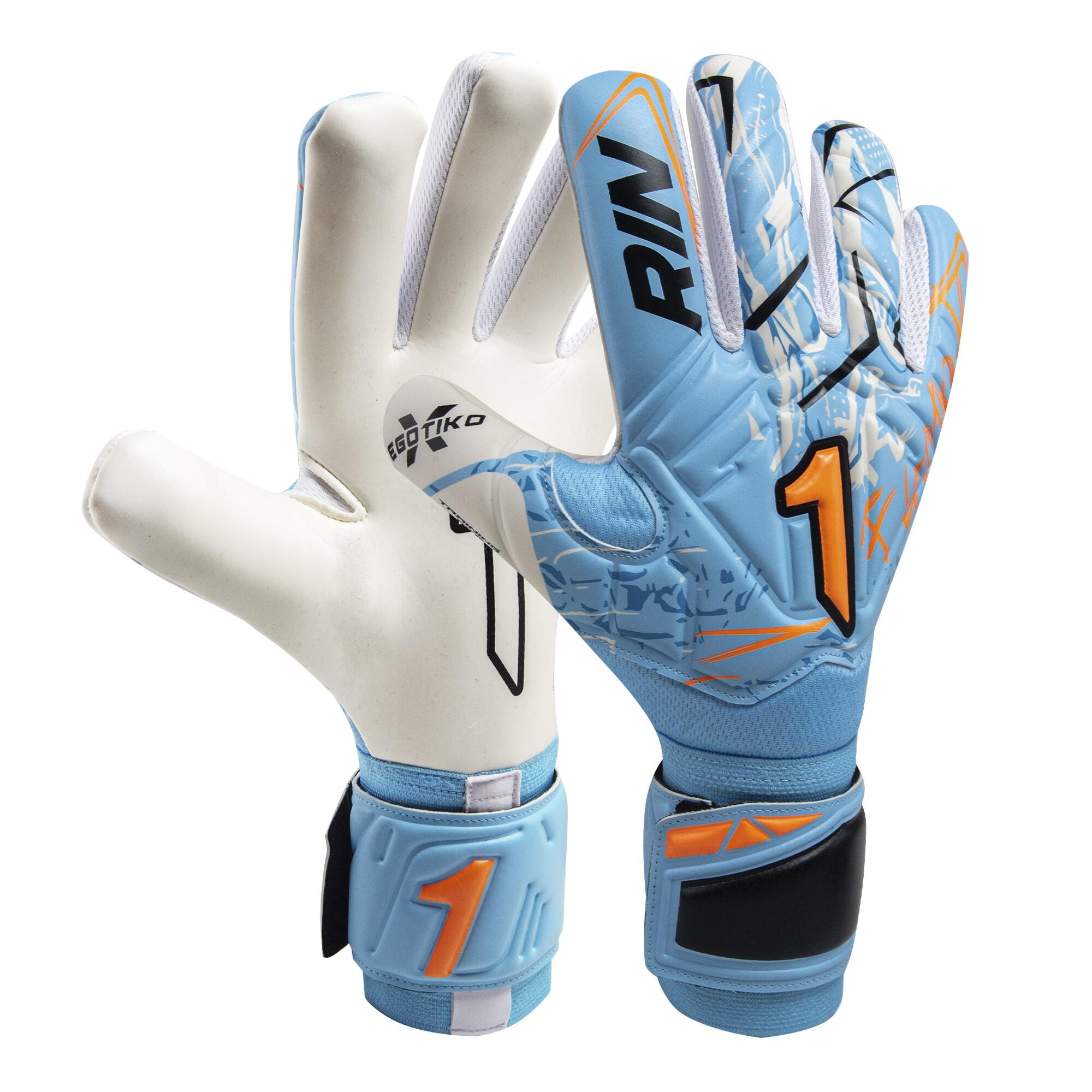 Rinat - Gants De Gardien De But Enfants Rinat Egotiko X Training  Bleu/orange - Gants - Bleu - 4 - Decathlon