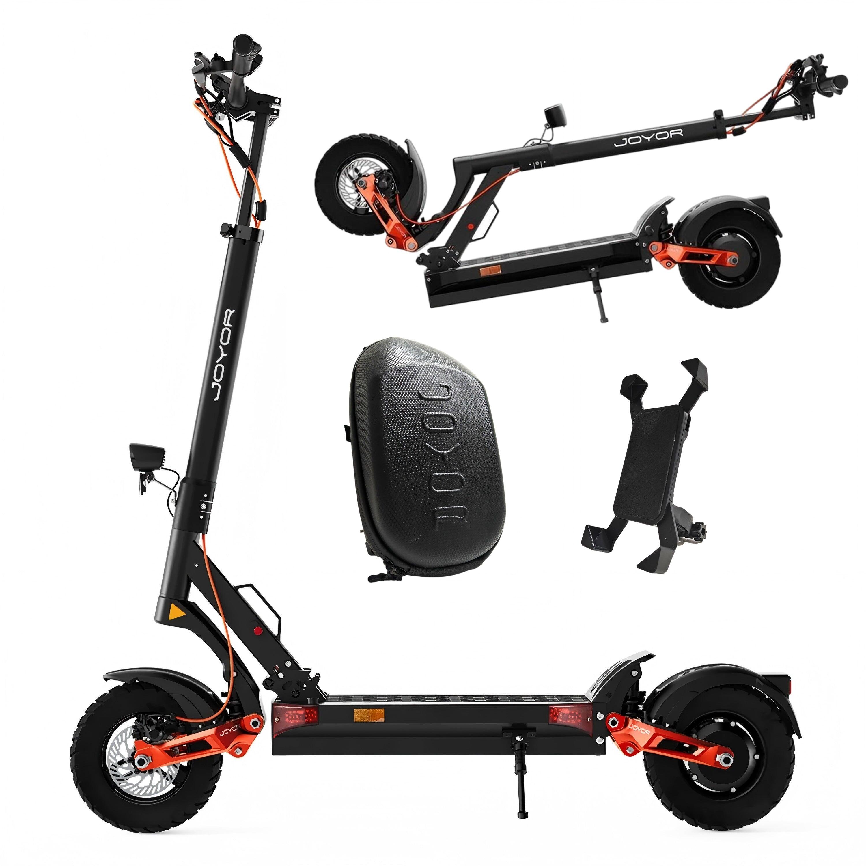 Joyor - Trottinette Joyor T6 Noir Avec Sac À Bandoulière Et Étui Téléphone - Trottinette - Noir - Taille Unique - Decathlon