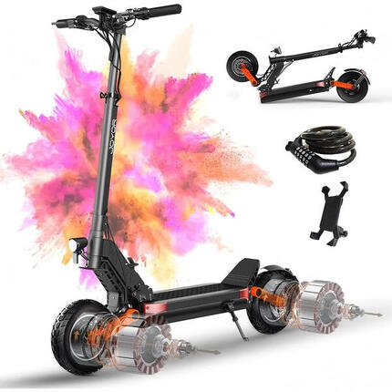 JOYOR S10 Zwarte Scooter met Slot en Stuurtas