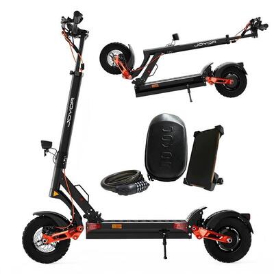 Monopattino Elettrico JOYOR T6 Nero con Borsa a Tracolla Custodia e Lucchetto