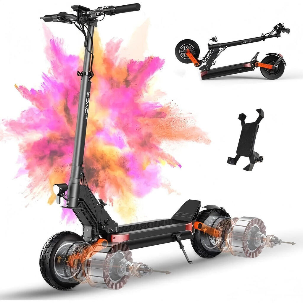 JOYOR S10 черен Електрически скутер + Mobile Phone Holder
