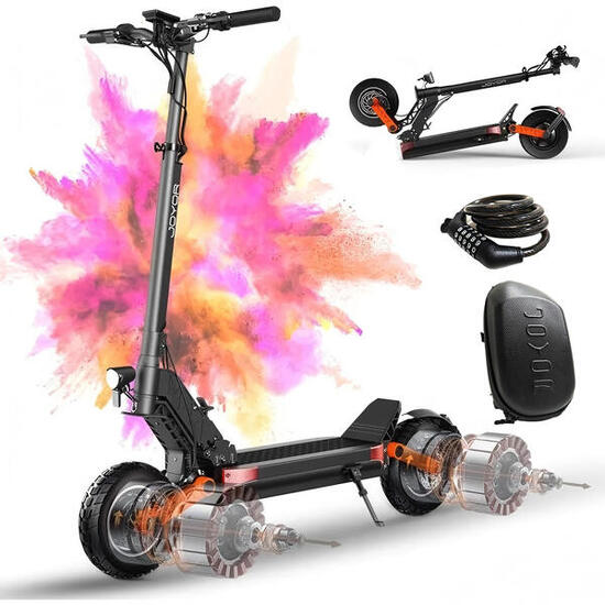 Monopattino Elettrico JOYOR S10 Nero con Lucchetto e Borsa a Tracolla