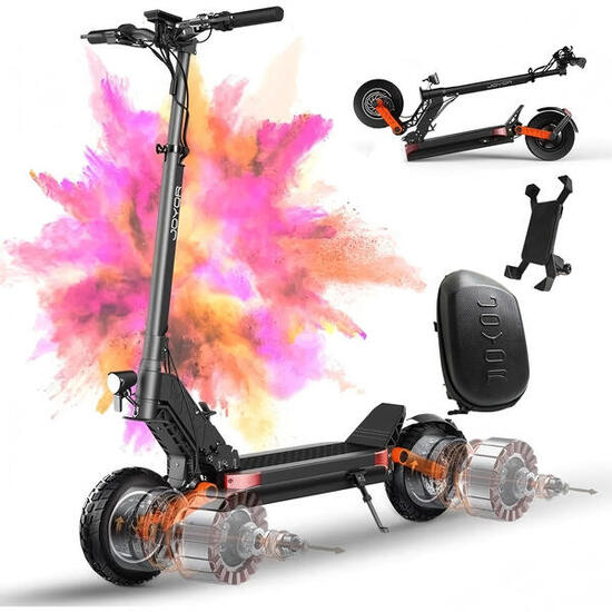 Monopattino Elettrico JOYOR S10 Nero con Borsa a Tracolla e Custodia