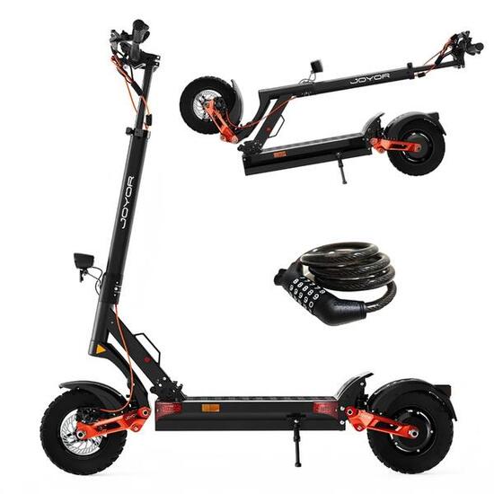 Trottinette Électrique JOYOR T6 Noir +Serrure à combinaison