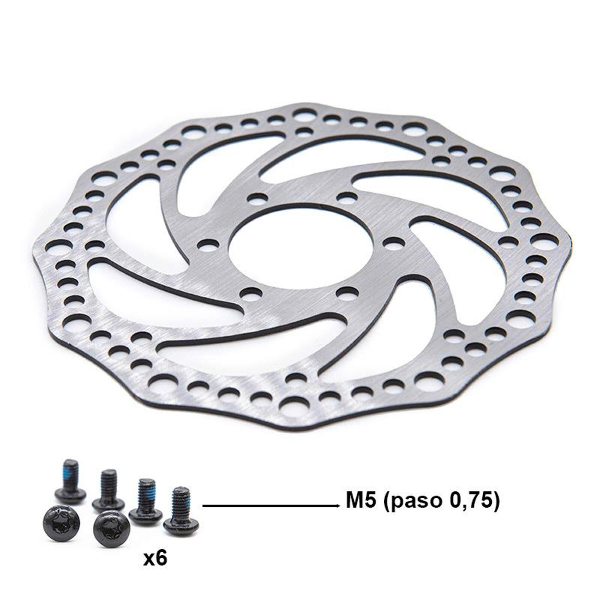 Disco de freno R6,2 140mm 6H plata - 48mm 3/3