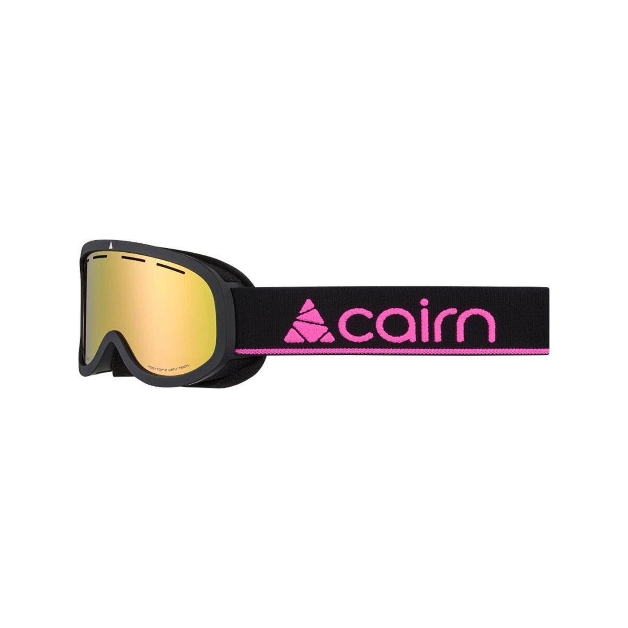 Cairn - Masque De Ski Enfant - Maestro J Clx3 - Noir Mat Rose Fluo - Masque De Ski - Noir - Taille Unique - Decathlon