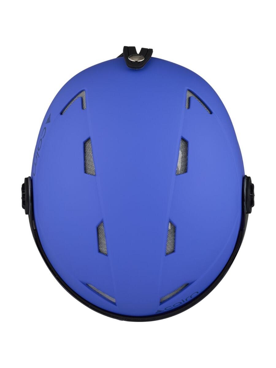 Kinder Skihelm met Vizier - Orbit Visor - Mat Blue 2/3