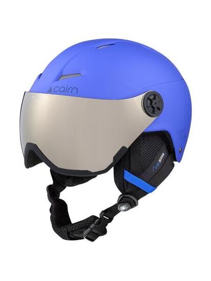Kinder-Skihelm mit Visier - Orbit Visor - Mattblau