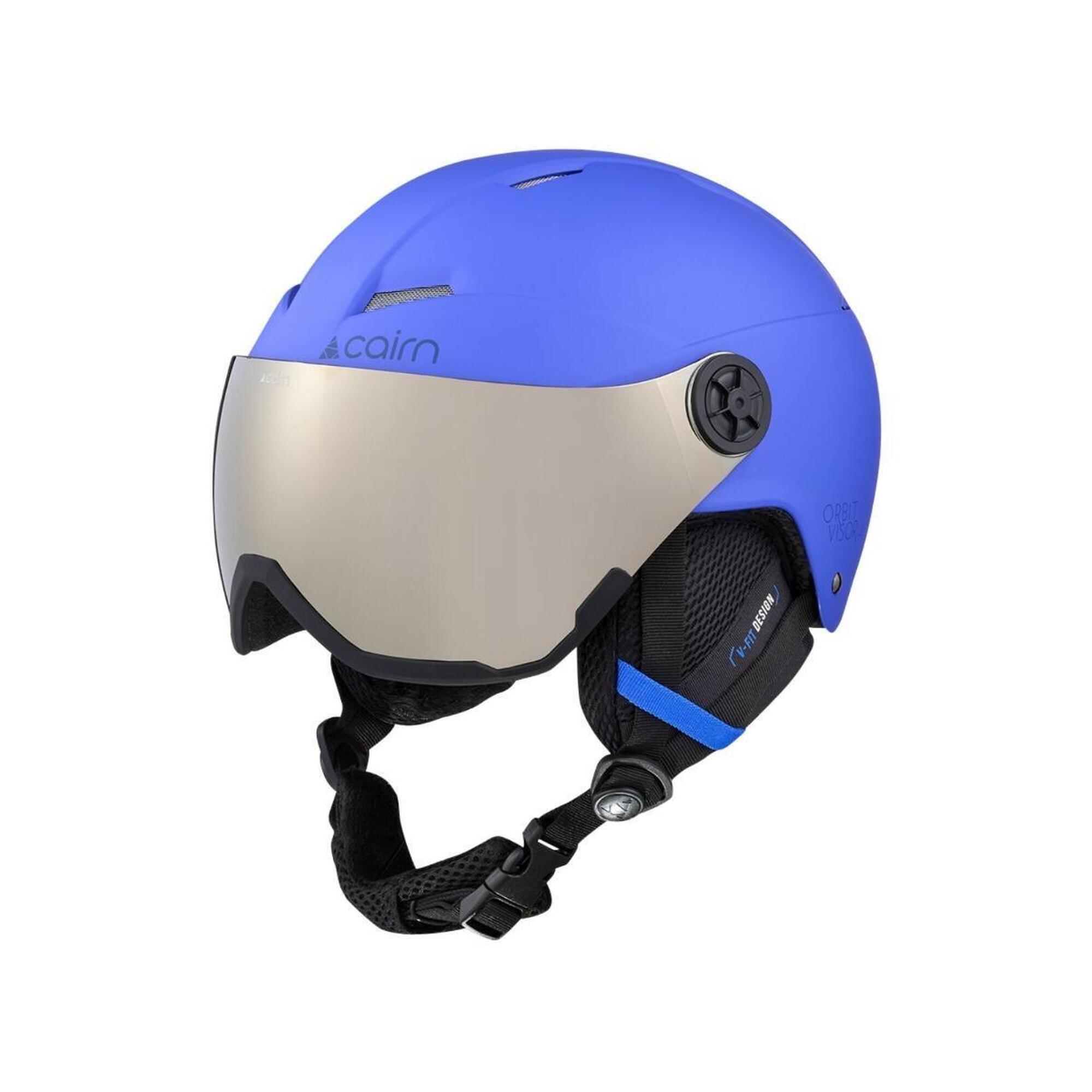 Cairn - Casque De Ski Enfant Avec Visière - Visière Orbit - Bleu Mat - Casque - Decathlon