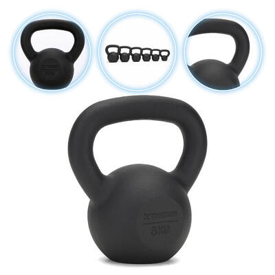 Kettlebelll Żeliwny TREXO 8 kg