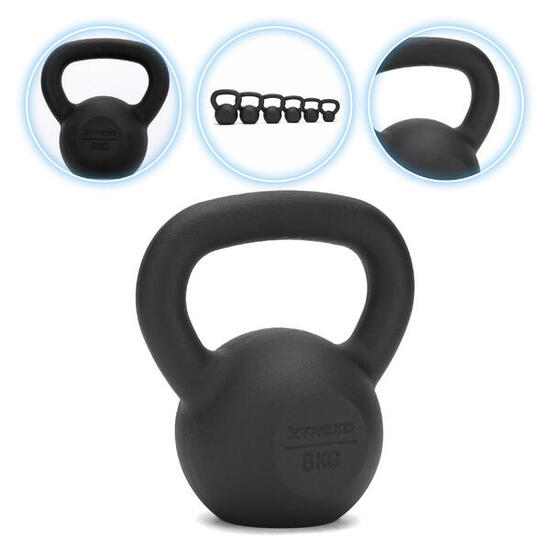 Kettlebelll Żeliwny TREXO 8 kg