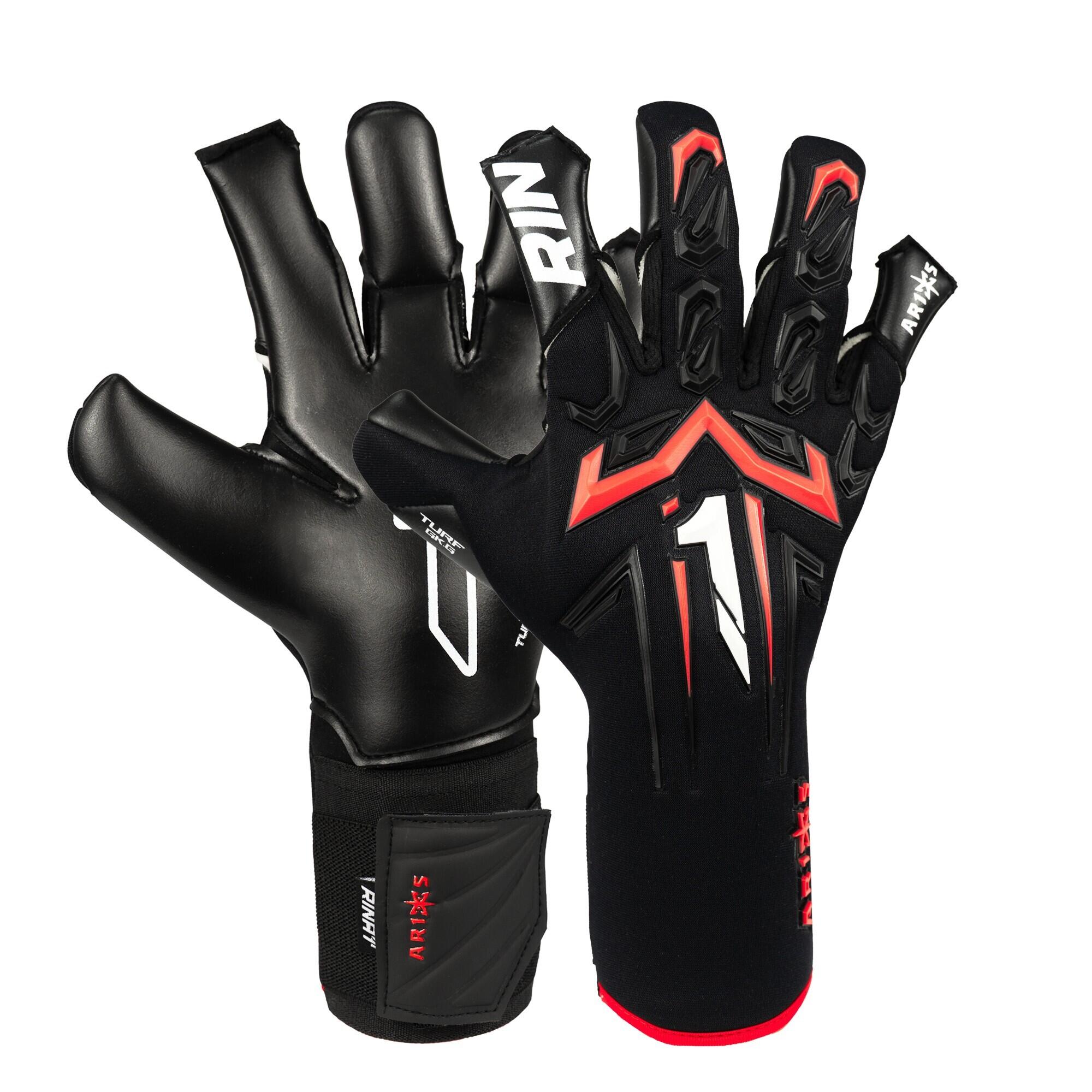 Rinat Meta Tactik GK AS Gants De Gardien De But, Latex Synthétique, Coupe Négative, Pour Gazon Artificiel