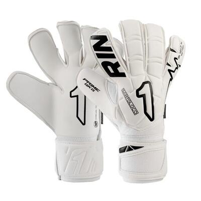 Guanti da Portiere Calcio Rinat Adulto Santoloco Prime Bianco Erba Naturale