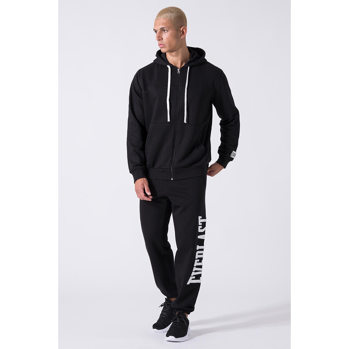 SUDADERA HOMBRE CREMALLERA COMPLETA Y LOGO EN CAPUCHA EVERLAST 3/5